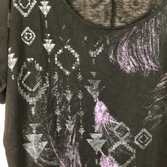 Black graphic tee - Picture 4 of 5